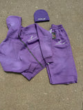 Purple 3/4 shorts "VP" Set